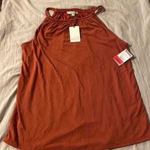 Maroon/Red Green Envelope tank top